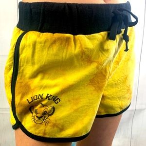 Disney simba yellow gold lion king pj shorts